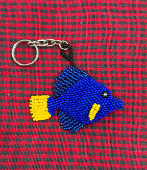 Purple Tang Handmade Beaded Keychain