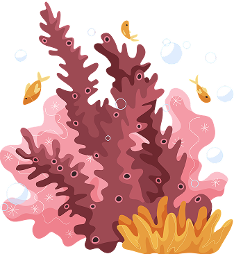 Decorative coral illustration